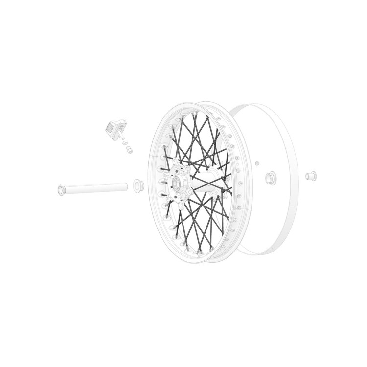 Rayons de roue arrière 19" Stark VARG MX 1.2 / MX 1.0 (1 unité)